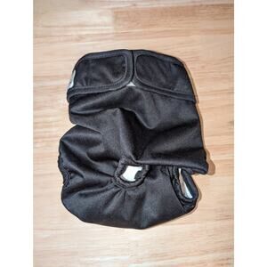 Pet Parents Black Polyester Dog Diaper w/ Waterproof Liner Size M Puppy Training